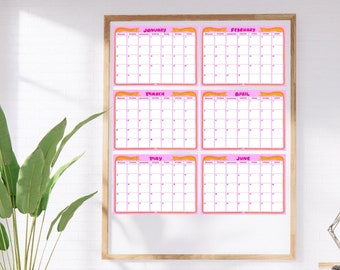 2024 Mega Calendar - Kitty Design | 2024 Wall Calendar | Cat Calendar | 2024 Wall Planner