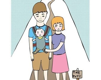New Baby Card - Down The Duff
