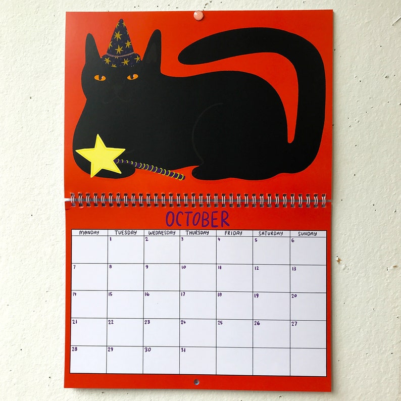 2024 Kitty Calendar 2024 Wall Calendar Cat Calendar 2024 Wall Planner image 5