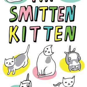 Romantic Card I'm Smitten Kitten - Etsy