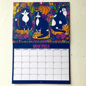 2024 Kitty Calendar 2024 Wall Calendar Cat Calendar 2024 Wall Planner image 6