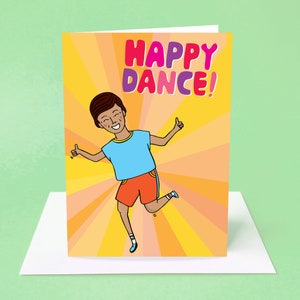 Greeting Card Happy Dance Congratulations card Well Done Best Wishes image 7
