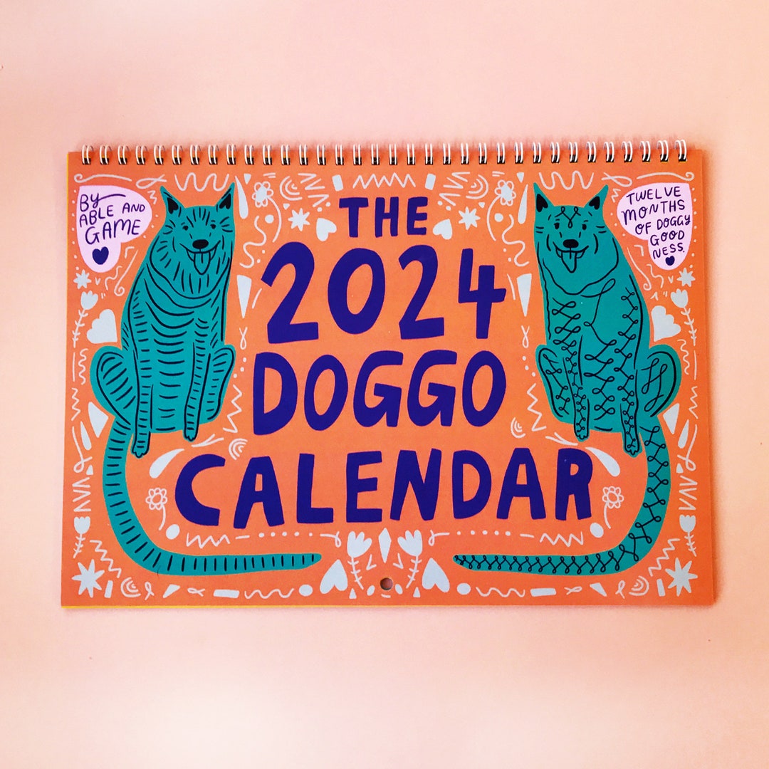 2024 Doggo Calendar 2024 Wall Calendar Dog Calendar 2024 Wall Planner