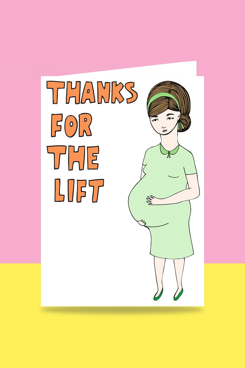 Mother's Day Card Thanks For The Lift Funny Mother's Day Card Birthday Card For Mum Mum Appreciation Card image 2