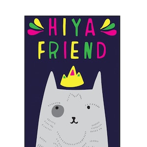 Greeting Card Hiya Friend image 1