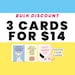 Bulk Card Discount - 3 cards for 14 bucks | Greeting Cards | Funny Greeting Cards 