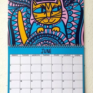 2024 Kitty Calendar 2024 Wall Calendar Cat Calendar 2024 Wall Planner image 10