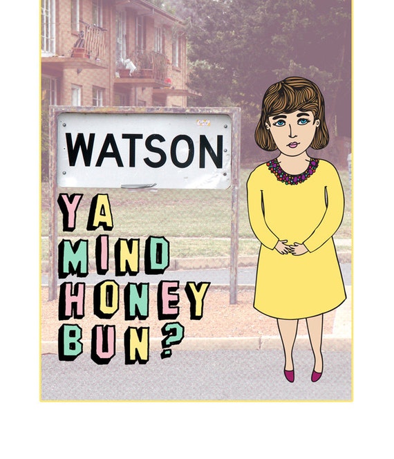 Canberra Card Watson Ya Mind Honey Bun Etsy etsy