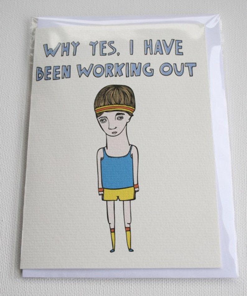 Greeting card I only date you for your personality image 3