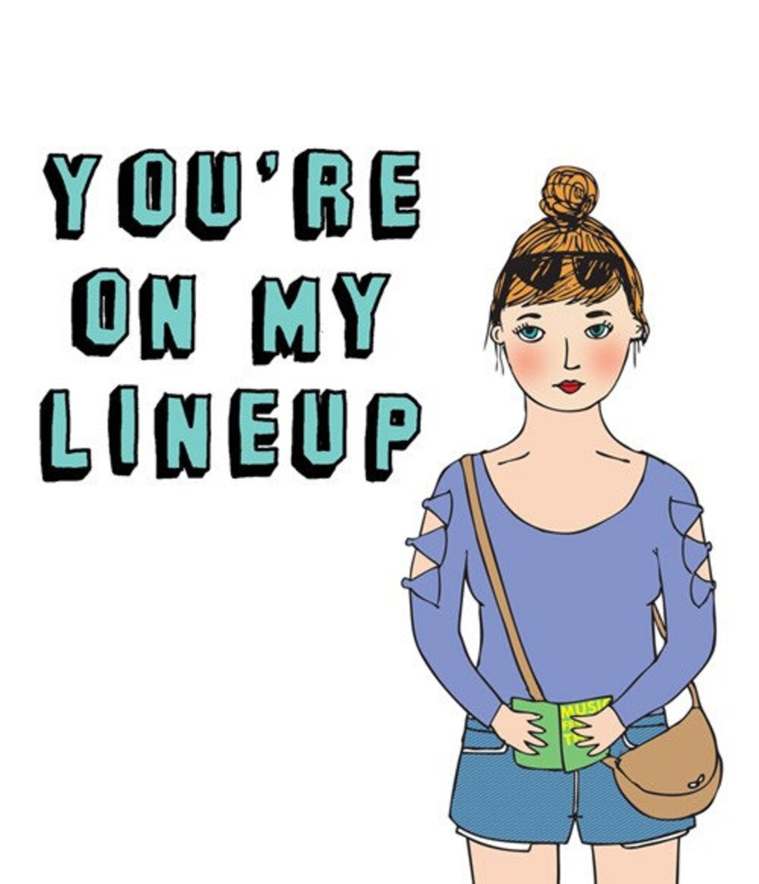 Greeting Card You're on My Lineup Etsy