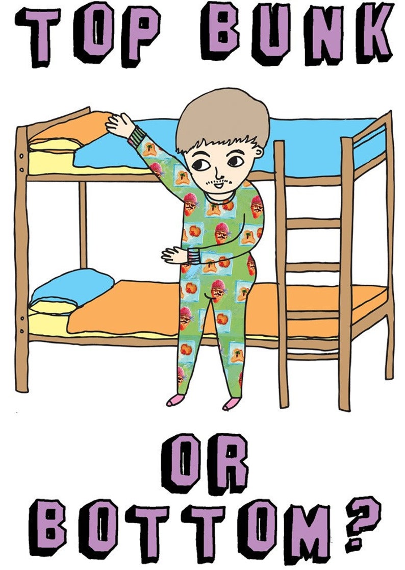 Greeting Card Top Bunk or Bottom - Etsy