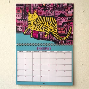 2024 Kitty Calendar 2024 Wall Calendar Cat Calendar 2024 Wall Planner image 4