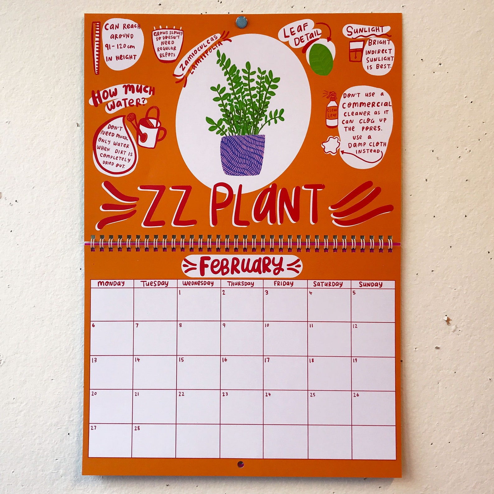 2023 House Plant Calendar 2023 Wall Calendar Etsy Ireland