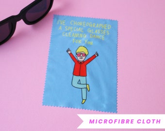 Microfibre Cloth - I've choreographed a special glasses cleaning dance for you | Glasses Cleaning Cloth | Eye Glasses Cleaning Cloth |