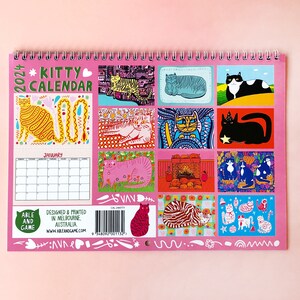 2024 Kitty Calendar 2024 Wall Calendar Cat Calendar 2024 Wall Planner image 8