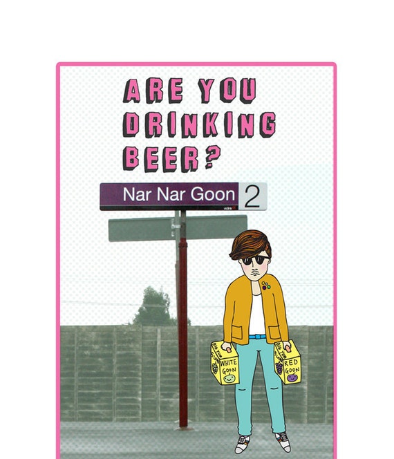 Melbourne Card Nar Nar Goon Etsy