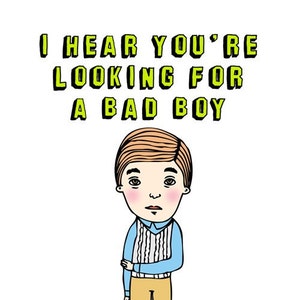 Romantic Greeting Card Bad Boy image 1