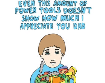 Father's Day Card - Power Tools