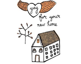Greeting card - yay for your new home