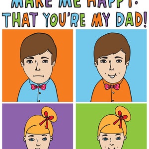 Fathers Day Card Things That Make Me Happy That You're My Dad image 2