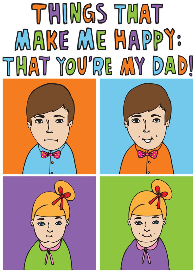 Fathers Day Card Things That Make Me Happy That You're My Dad image 2