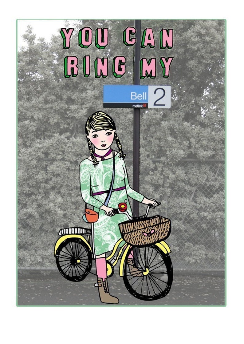 Melbourne Card You Can Ring My Bell Etsy