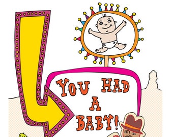 US Sign Card - New Baby