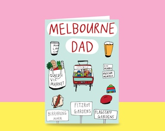 Father's Day Card - Melbourne Dad