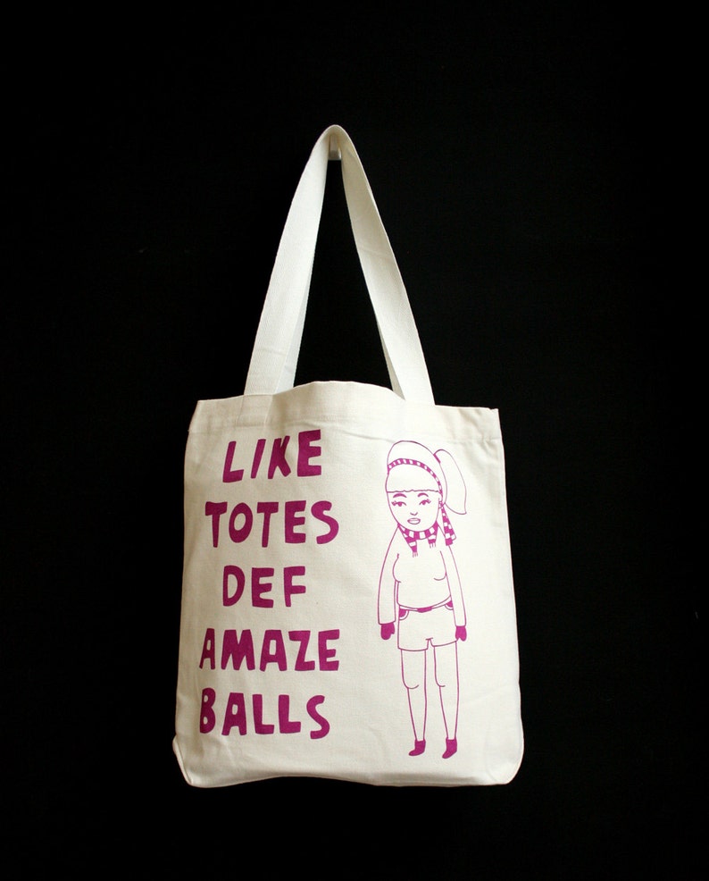 Tote Bag Like Totes Def Amaze Balls CLEARANCE Etsy