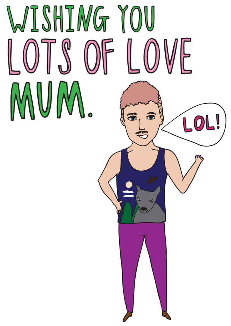 Mothers Day Card Wishing You Lots Of Love Mum BOY VERSION image 2