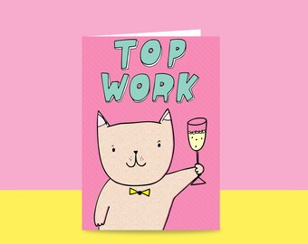 Congratulations Card - Top Work