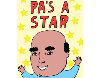 Father's Day Card - Pa's A Star