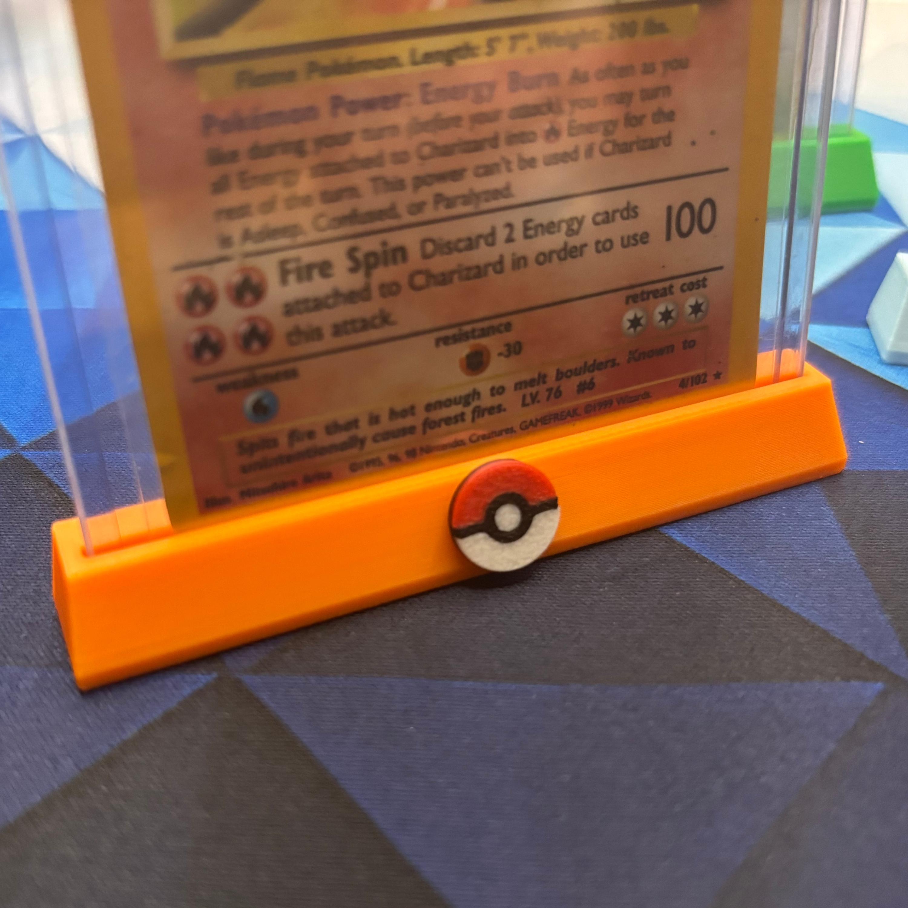 YUGIOH Trading Card Display Stand | TCG Acrylic Top Loader Holder With Icon  | Fits Sleeved Cards for Pokemon TCG, Magic, Lorcana - Etsy