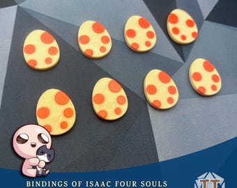 Contadores de HUEVOS para The Binding of Isaac Four Souls, fichas de huevo personalizadas para cartas de Tapeworm, piezas de juego para el juego de mesa 4 Souls