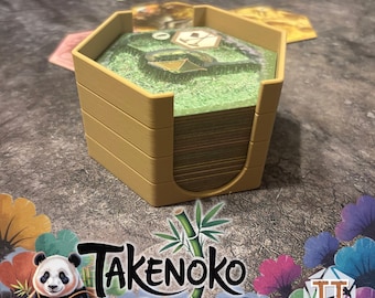 Organizador de fichas hexagonales Takenoko, kit de actualización de soporte de fichas con temática de bambú, accesorios para juegos de mesa, para el juego de mesa y la jugabilidad Takenoko