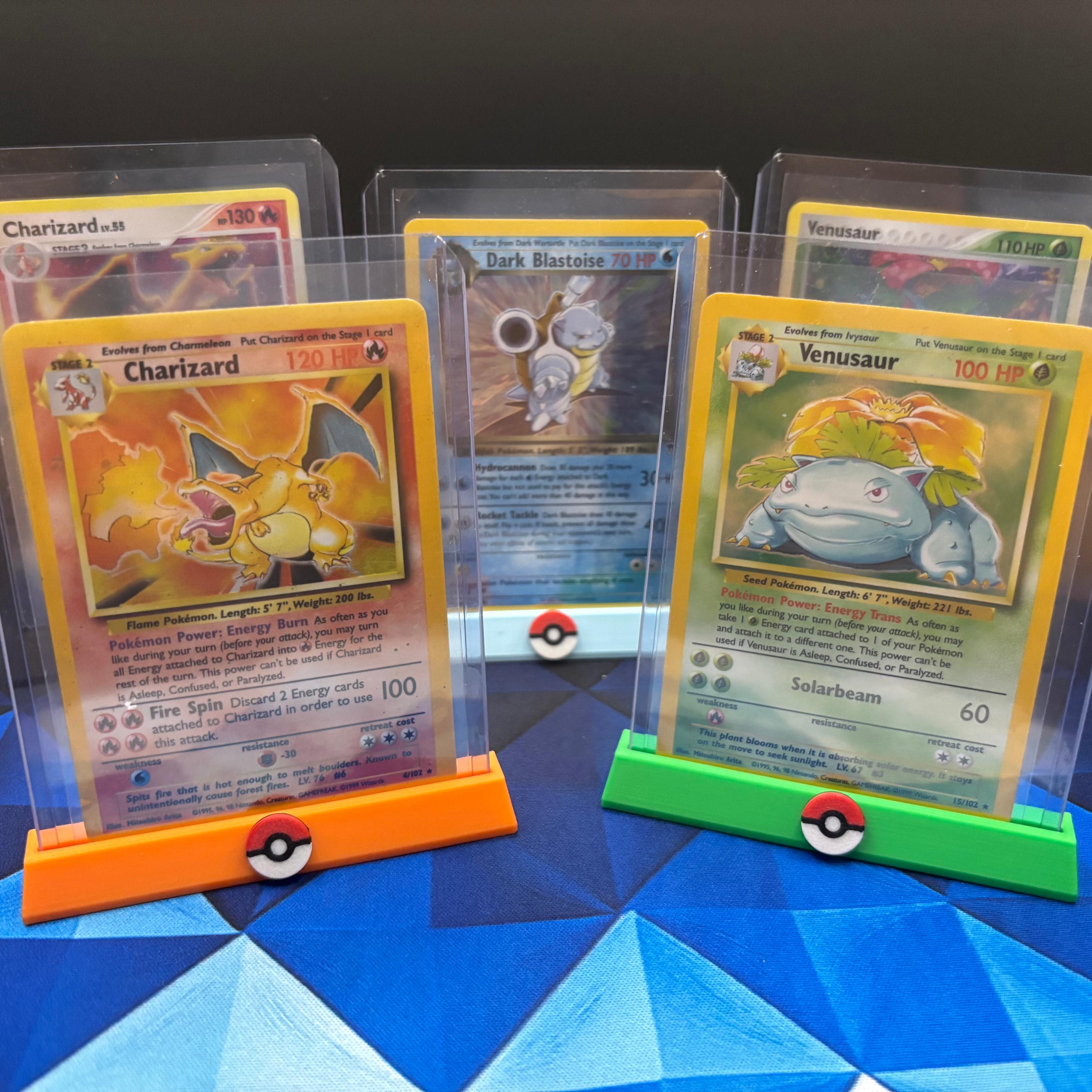 YUGIOH Trading Card Display Stand | TCG Acrylic Top Loader Holder With Icon  | Fits Sleeved Cards for Pokemon TCG, Magic, Lorcana - Etsy