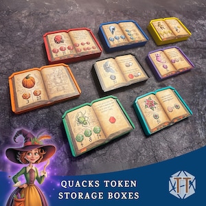 Quacks of Quedlinburg Storage Organizer, Token Trays for Quacks Board Game & Expansions, Herb Witches
