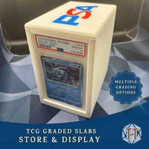 Personalisierte abgestufte Aufbewahrungsbox für Platten, magnetischer Deckel, Vitrine für Sammelkarten, Geschenk Pokemon TKG, Magie, Lorcana, Yugioh