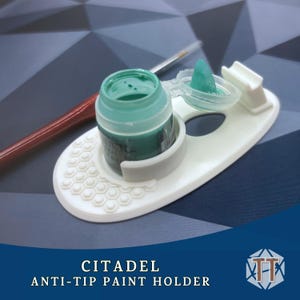Anti-Tip Citadel Paint Pot Holder, Spill-Proof Paint Stand, Miniature Painter Tool, Hobby Organizer for Mini Paint, Scale Modelling