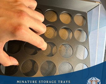 INSERTOS para bandeja de almacenamiento en miniatura, vitrina apilable para almacenar y exhibir