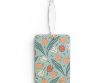 Ambientador para coche con tulipanes suaves y florales: aroma elegante y ecológico, decoración para el coche, regalos para ella, accesorios para el coche.