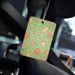 Odświeżacz powietrza do samochodu - Cartoon Food Trendy Wielkanoc, Zapach samochodowy, Dekoracja samochodu, Niepowtarzalny prezent, Wypełniacz do koszyka wielkanocnego