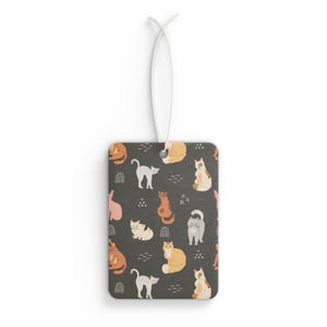 Désodorisant pour voiture sur le thème des chats mignons, cadeau pour amoureux des animaux de compagnie, accessoires de voiture, cadeau pour propriétaires de chats, décoration d'intérieur amusante, esthétique roadtrip estival
