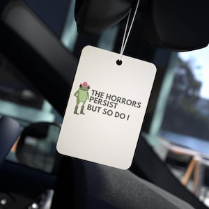 Auto Lufterfrischer - Howdy Frog Silly Meme, Fahrzeug Duft Diffusor, Auto Duft, süßes Tier Geschenk, Auto Dekor, lustiges Zitat Lufterfrischer