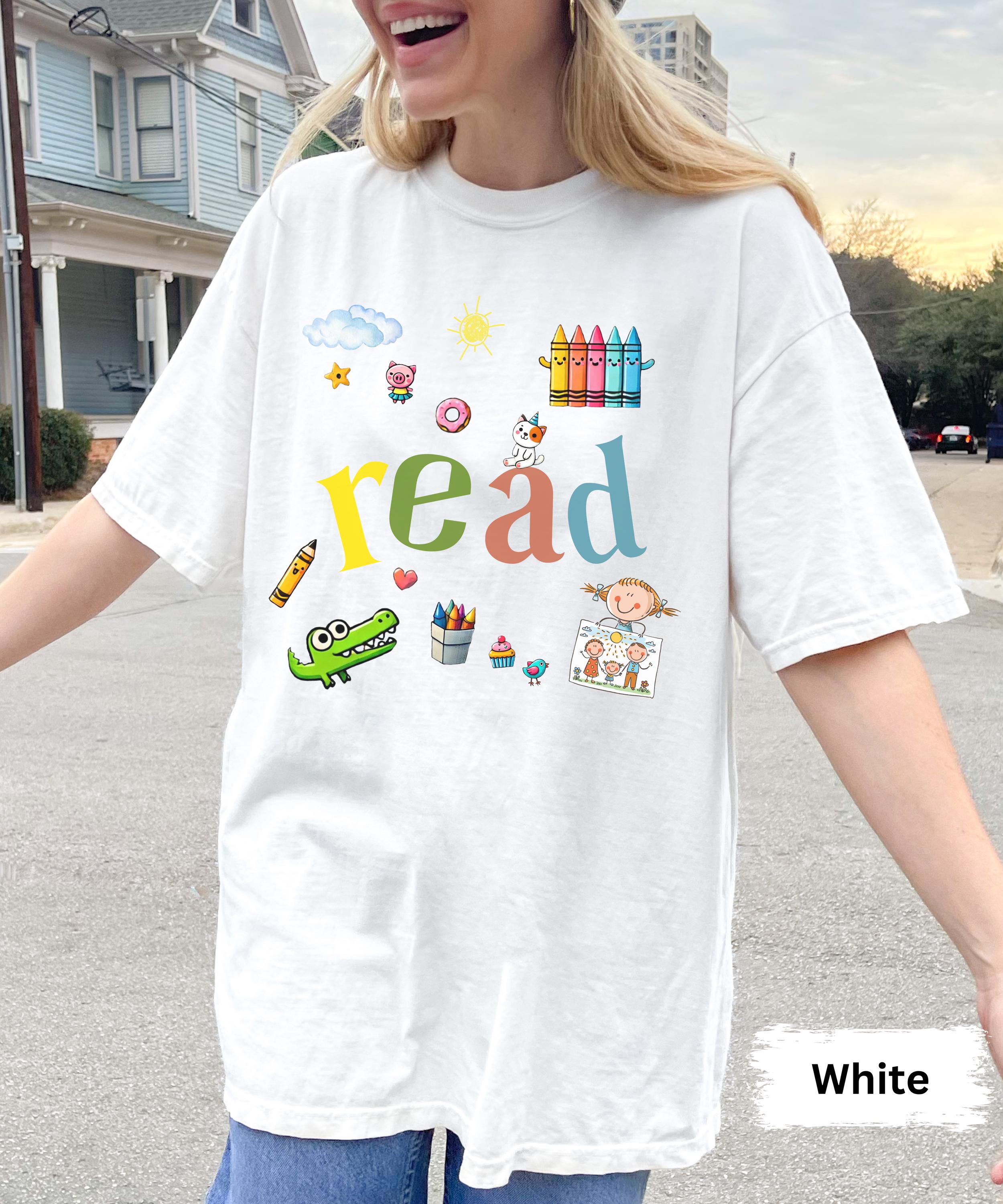 Fun Reading Teacher Shirt - Kindergarten & Children's Book Lover T-Shirt For Women - View #12