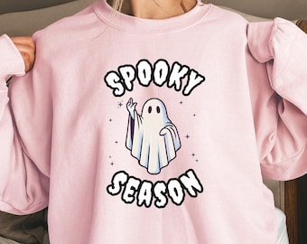 Sweatshirt griezelig seizoen, Halloween-sweater, Halloween-sweater, herfstsweater, gezellige Halloween-trui, oktober-kleding, Trick or Treat