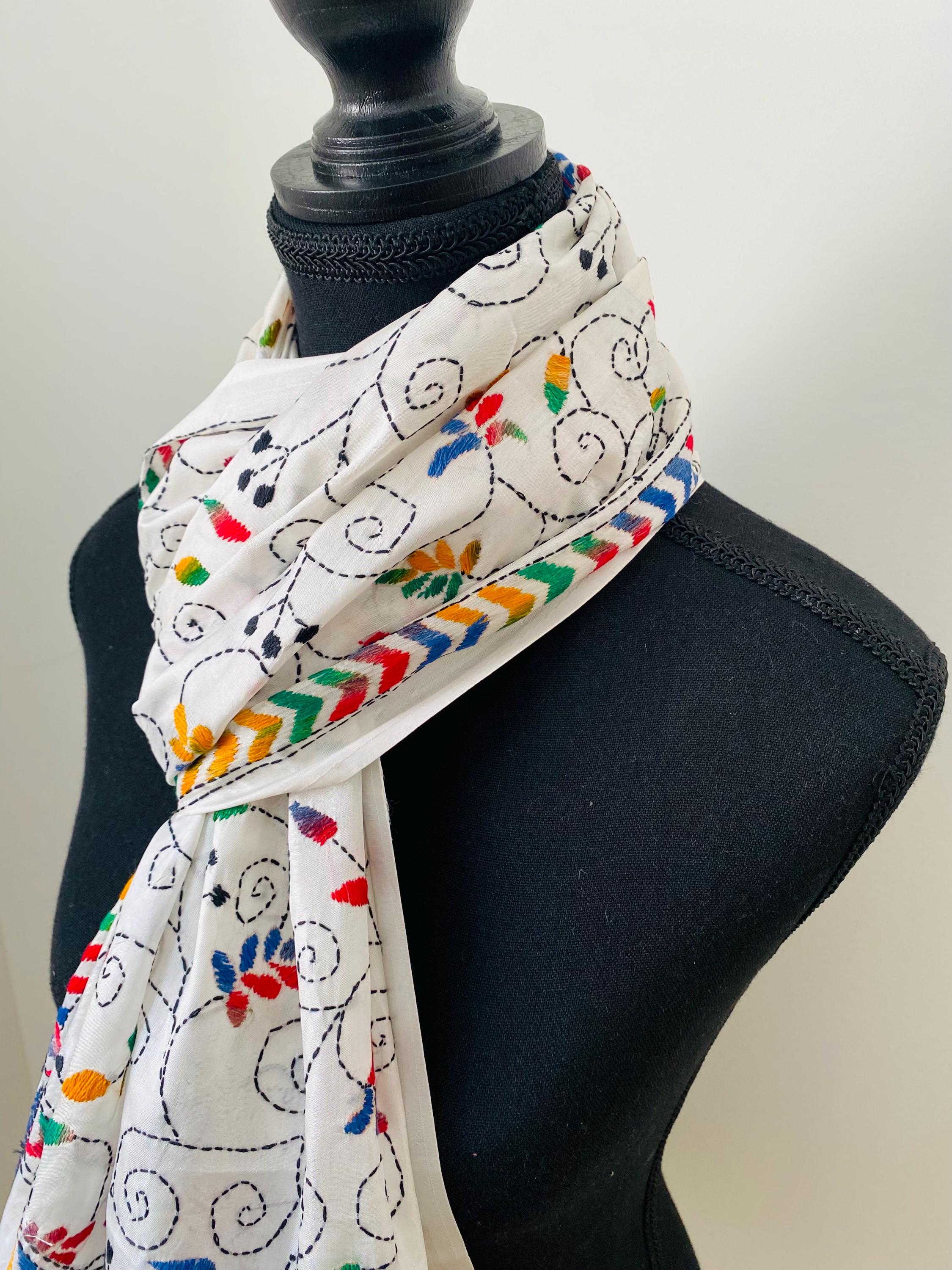 Stole Vintage Silk - Etsy