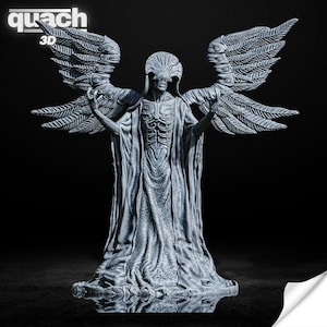 Figurine de l&#39;ange de la mort (pré-prise en charge et non prise en charge), impression 3D du fichier Stl de l&#39;ange de la mort, conception de modèle 3D, STL de statue, STL numérique