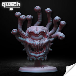 Eye Nightmare Miniature (Pre Supported and Unsupported), Stl File 3D Printing, Eye Nightmare Stl 3D model design, Statue STL,Digital STL
