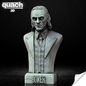 The Joker Bust, Joker Bust Stl 3D Printing, DC Comics Stl 3D model design, DC Comics Digital STL, Joker Stl, Joker 3D Model Printing, Joker